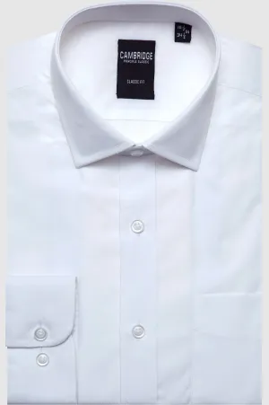 White Dotted Dobby Shirt