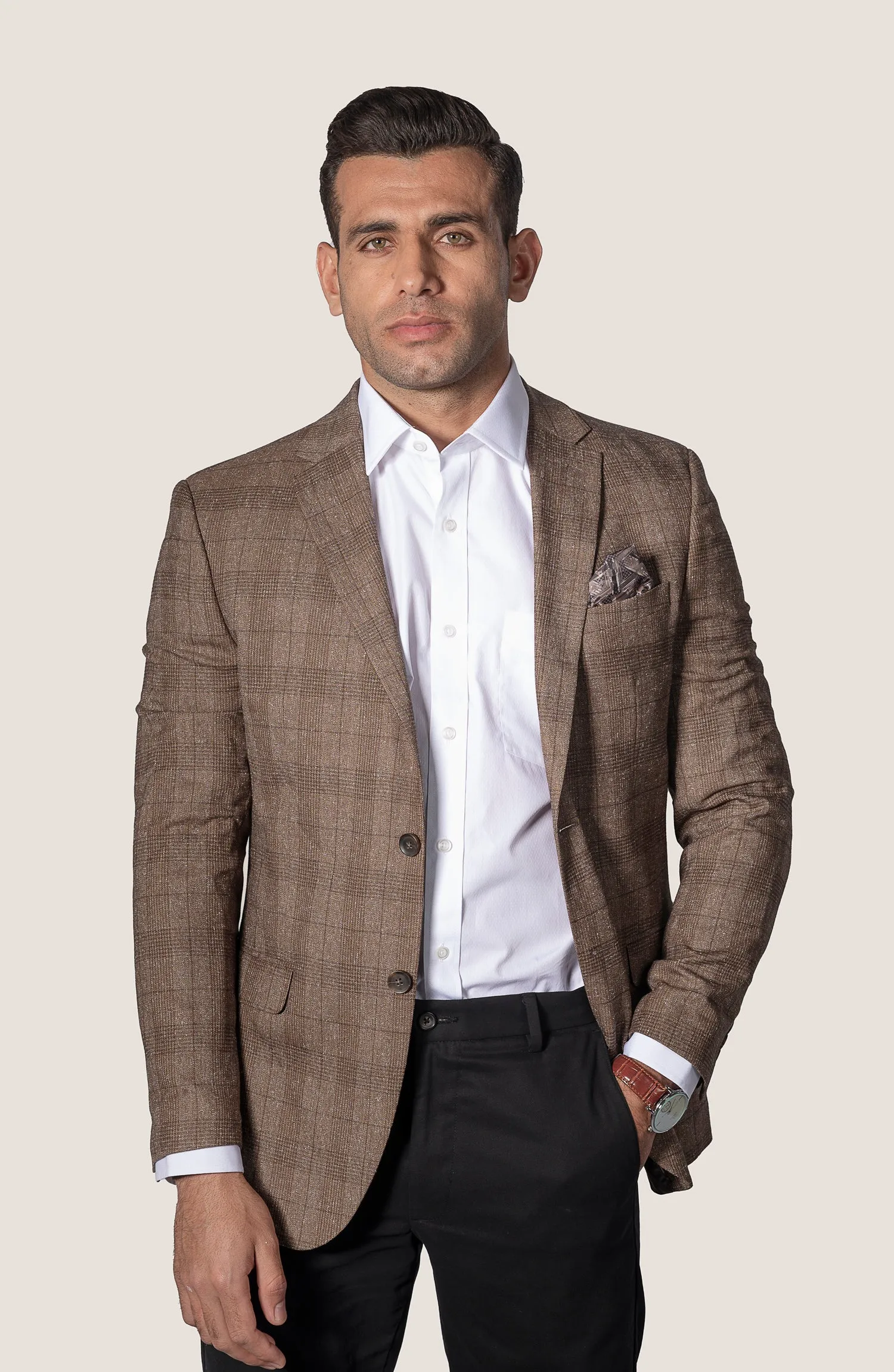 White Dotted Dobby Shirt