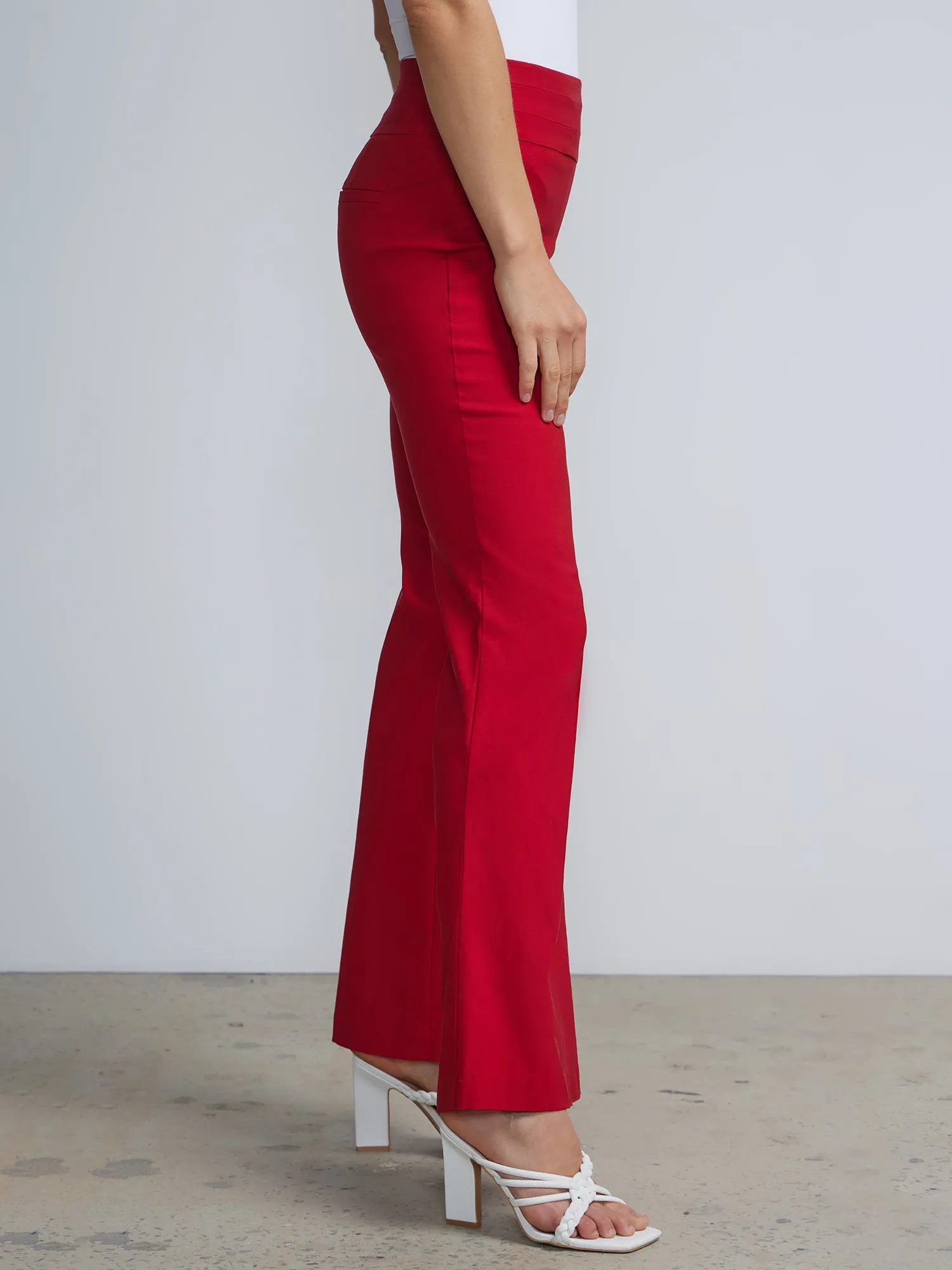 Whitney High-Waisted Pull-On Flare Pant