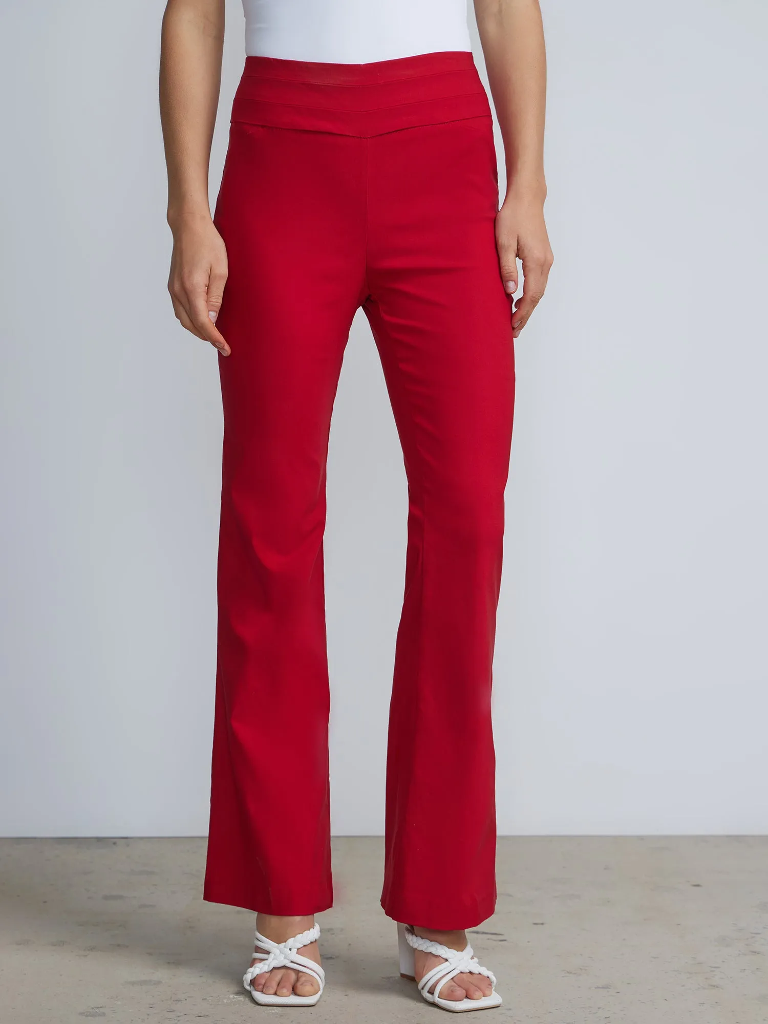 Whitney High-Waisted Pull-On Flare Pant