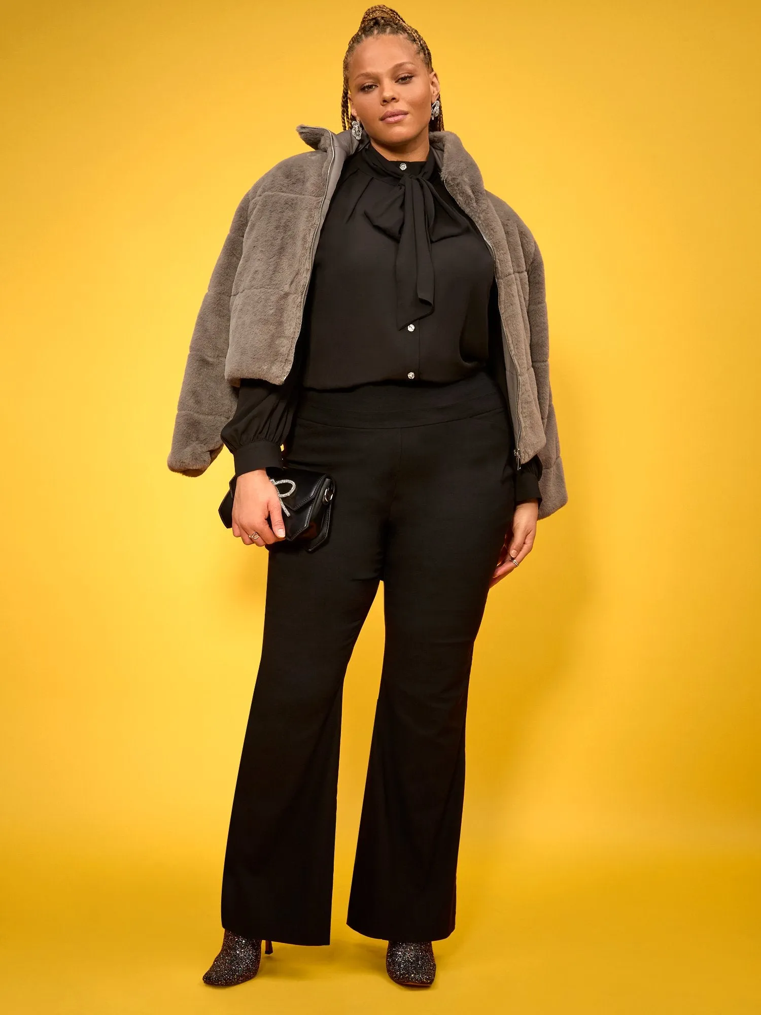 Whitney High-Waisted Pull-On Flare Pant