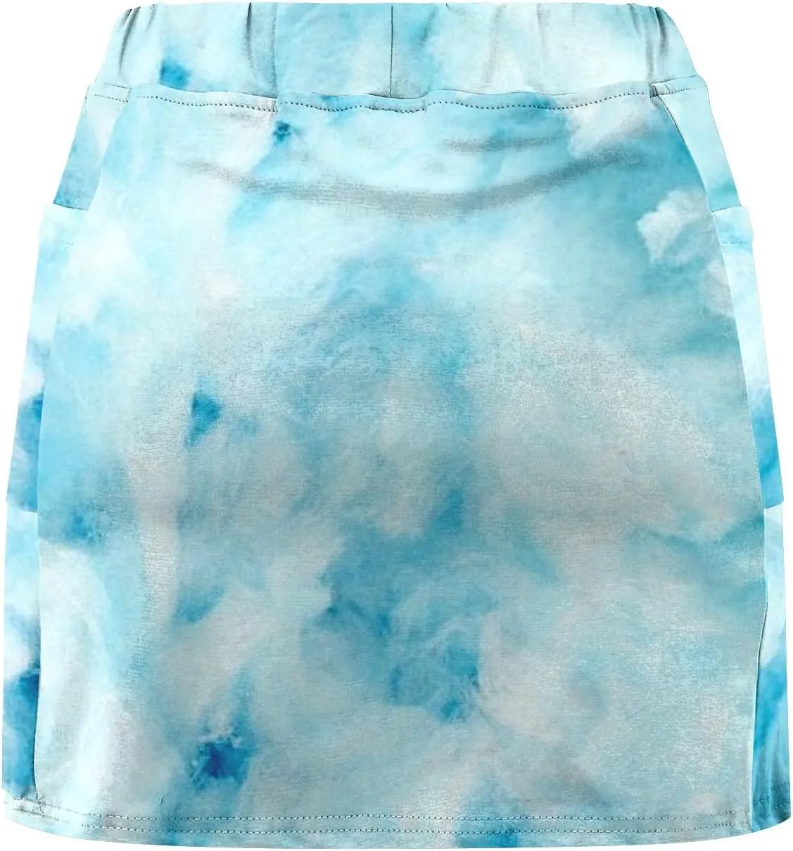 Women's Plus Size Tennis Skirts Tie-Dye Printed Skinny Workout Skorts High Waist Runnning Casual Athletic Shorts Underneath