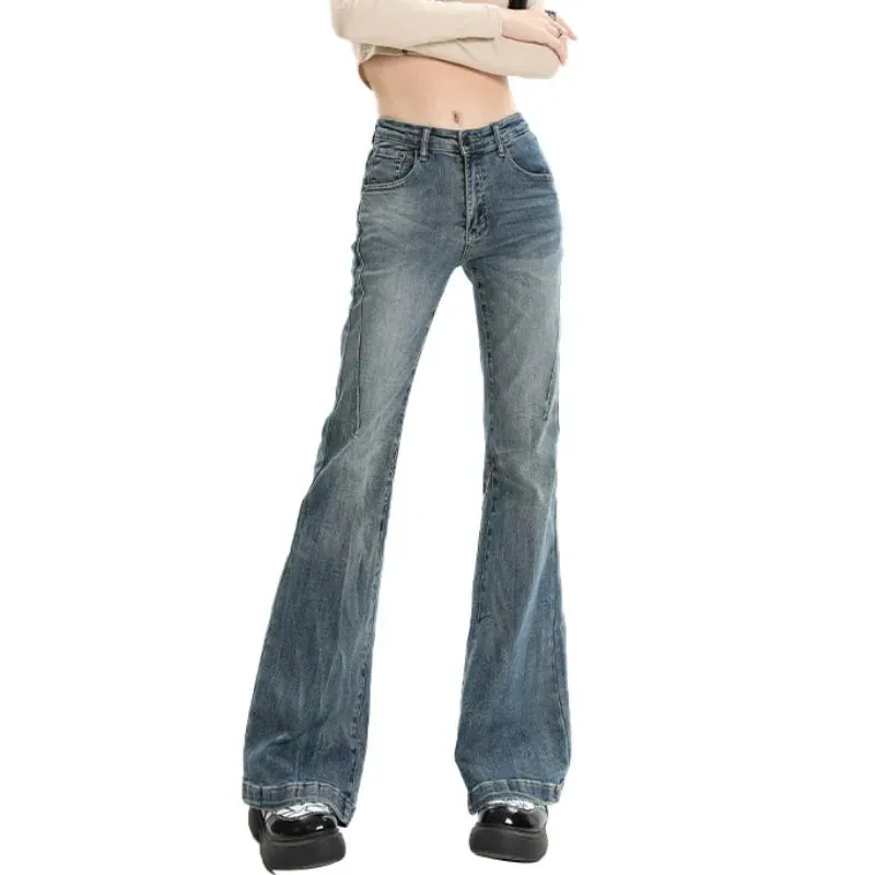 Y2K Streetwear Vintage Flared Fashionable Comfortable Jeans