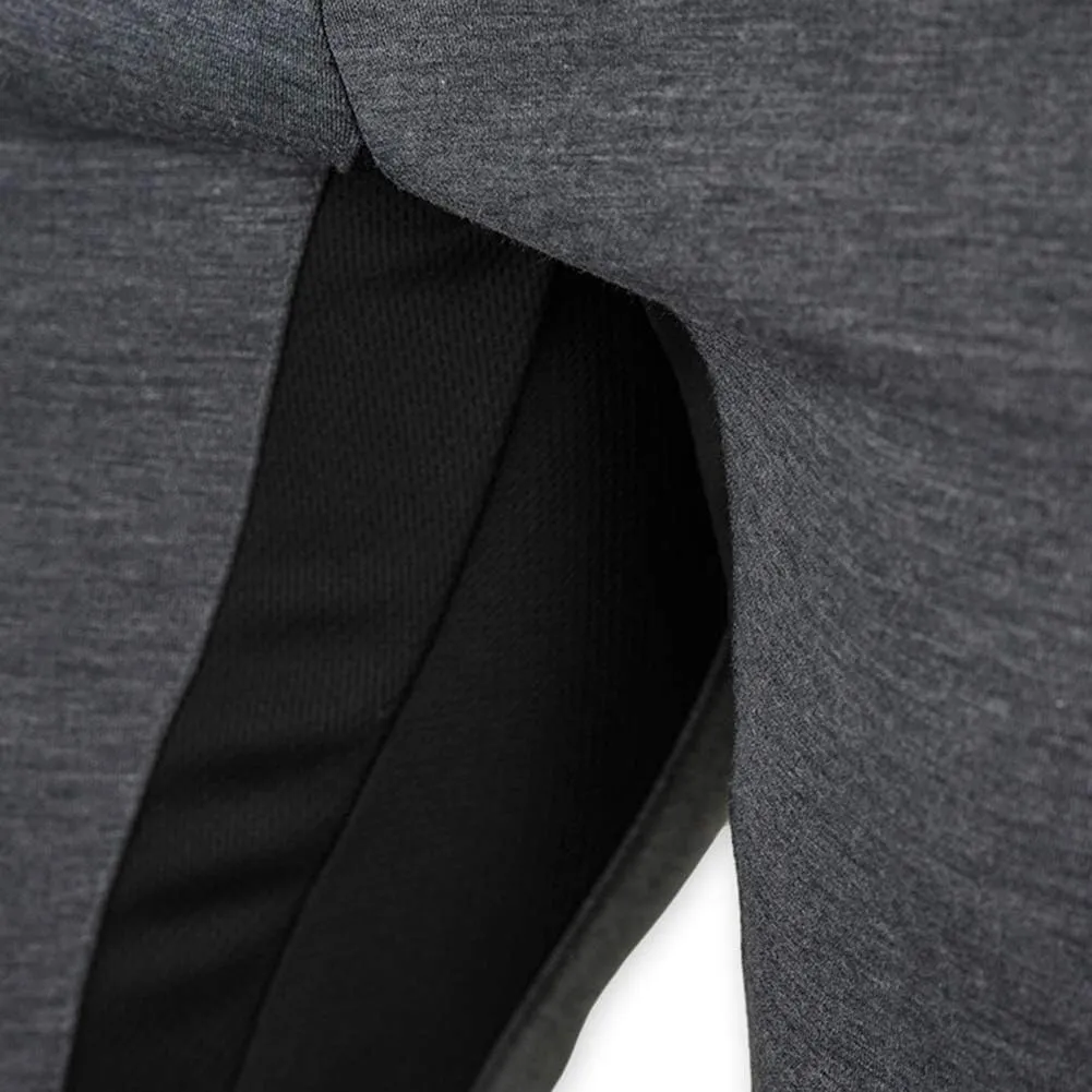 YSENTO Men's Cotton Casual 3/4 Jogger Running Capri Pants Below Knee Gym Workout Shorts Zipper Pockets